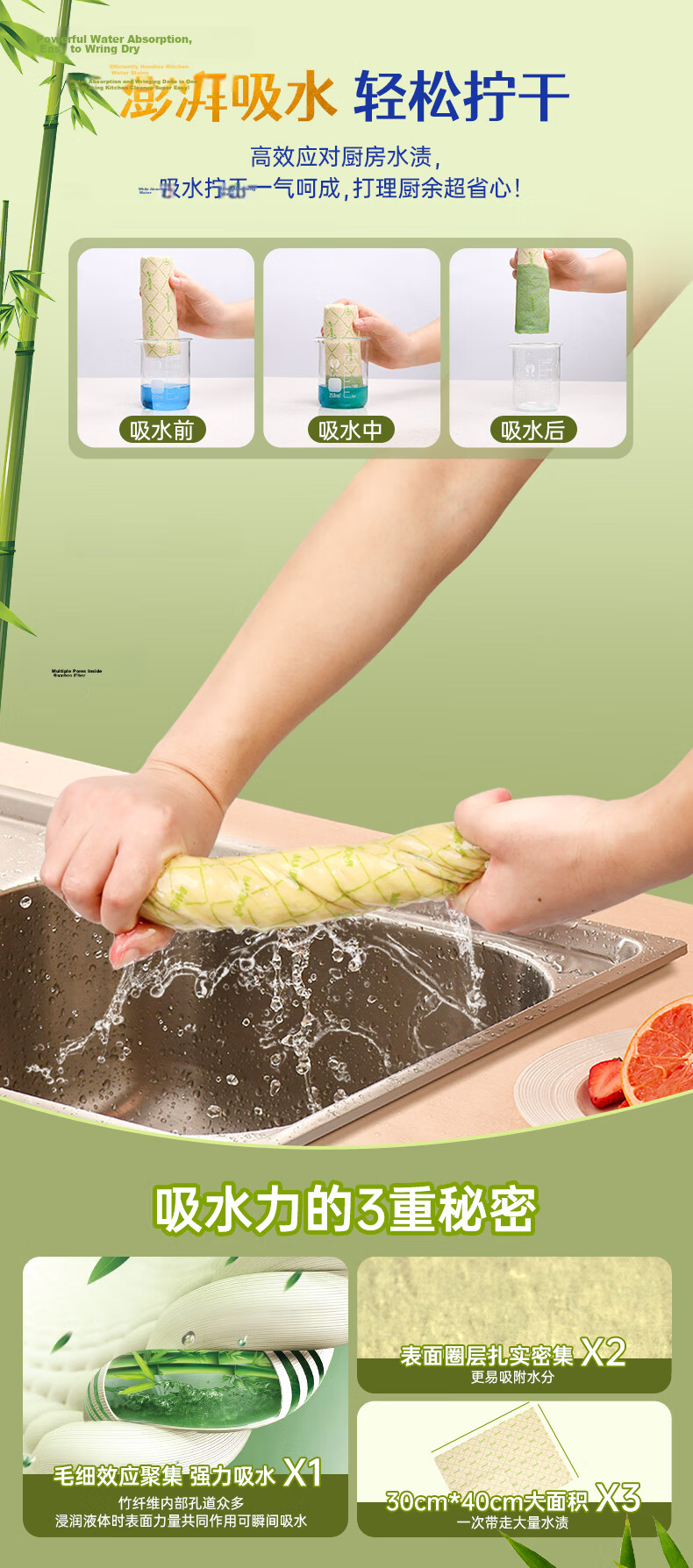 Huizao Abrasive Sponge Scrubber, 12 Pieces, Oil-Resistant Kitchen Dishwashing Cloth, Pot Scrubber, Steel Wool Alternative 5