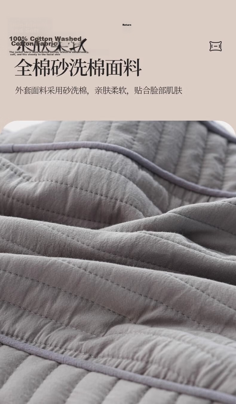 Aijiepu Cervical Pillow Neck Support Pillow 100% Buckwheat Pillow Men's Cervical Traction Pillow Round Nap Pillow 2