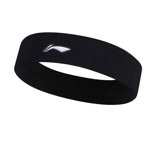 Li-Ning Sports Headband, Basketball Sweat-Absorbing Band for Men, Sweat-Wicking Running Headband, Yoga Headscarf for Women, Fitness Headband