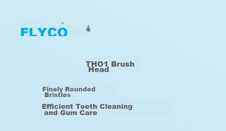 FLYCO Electric Toothbrush Head Compatible with FT7105/FT7106/FT7205 Models H01 Deep Sea Blue 1-Pack 1