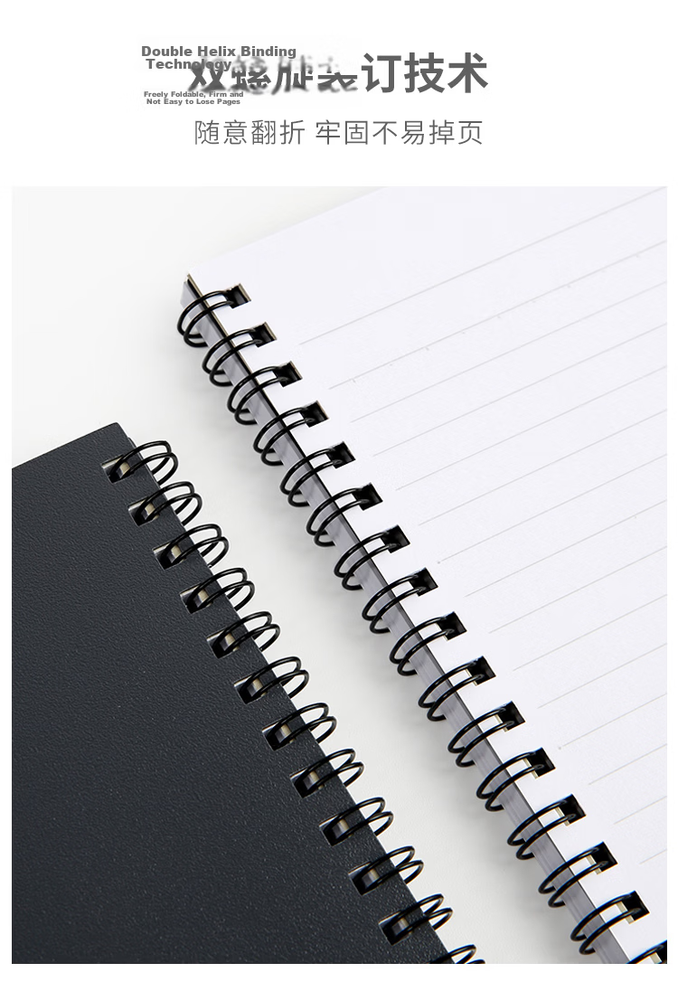 KOKUYO Double Spiral PP Cover A5 Notebook Gambol Hard Cover, 7mm Ruled with 24 Lines, 60 Sheets Per Book, 1 Book Random Color, WCN-DS5000 2
