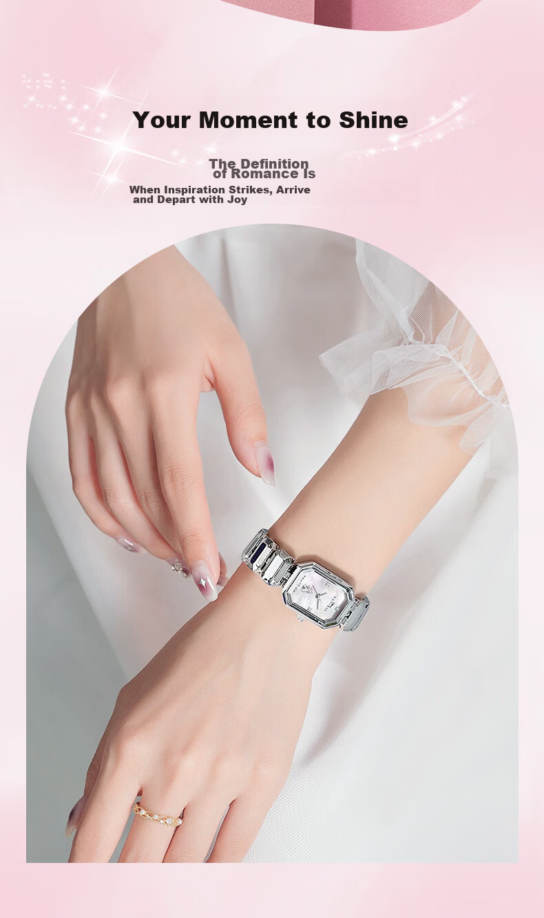 Disney Sugar Cube Series Women's Watch Cool Ice Candy Summer Niche Elegant Small Silver Dial Gift for Girlfriend 10