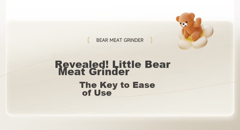 Bear Electric Meat Grinder Household Small Stainless Steel Mince Machine Garlic Crusher Meat Mincer 2026 New Model QSJ-L03K3 7