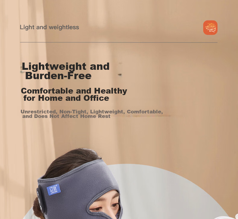 Liaoyuan [Red Light Therapy] Rechargeable Heating Mask for Facial Paralysis, Hot Compress Device, Face Mask Massager, Facial Moxibustion, Sea Salt Hot Compress for Post-Plastic Surgery Stiffness, Jaw And Trigeminal Neuralgia Aftermath 13