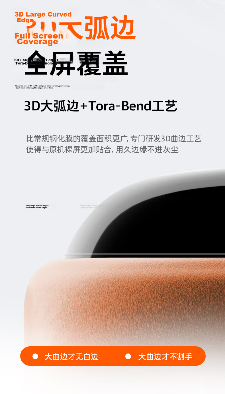 Torras [AR Anti-Reflective + 3D Curved Edge] Tempered Glass Screen Protector for iPhone 15 Pro Full Coverage Anti-Fingerprint Dust-Free HD Film 6