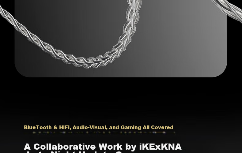 IKF VP7 [KNA Collaboration DiTing Set] Wired HiFi Gaming Headset Over-Ear Esports Headphones Valorant Special Edition Birthday Gift for Boyfriend Carbon Black 34