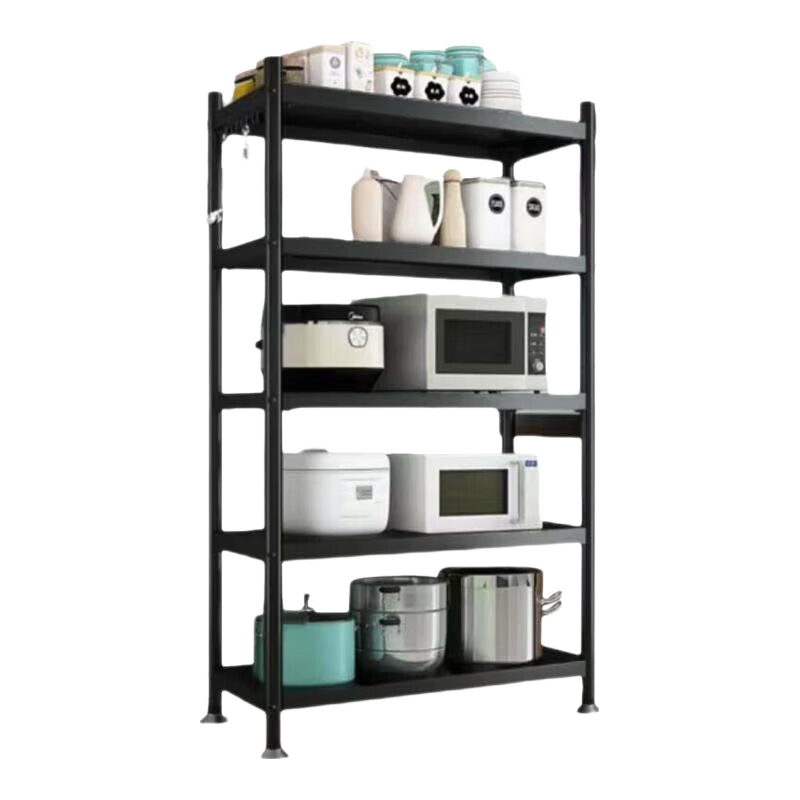 UOEN Kitchen Multi-Functional Storage Rack, Floor-Standing Multi-Layer Organizer for Home Use, Microwave Oven Storage Shelf, Utensil Holder