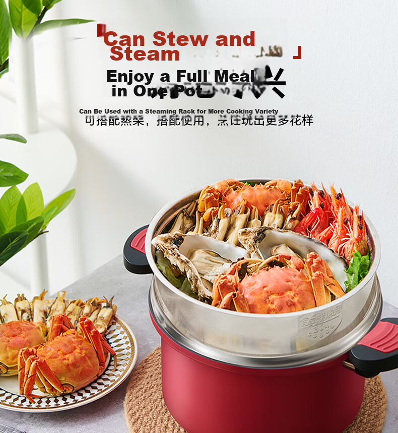 SUPOR Antibacterial Micro-Pressure Non-Stick Stew Pot Large Capacity Soup Pot Compatible with Gas Stove and Induction Cooker ET24MAP01 11