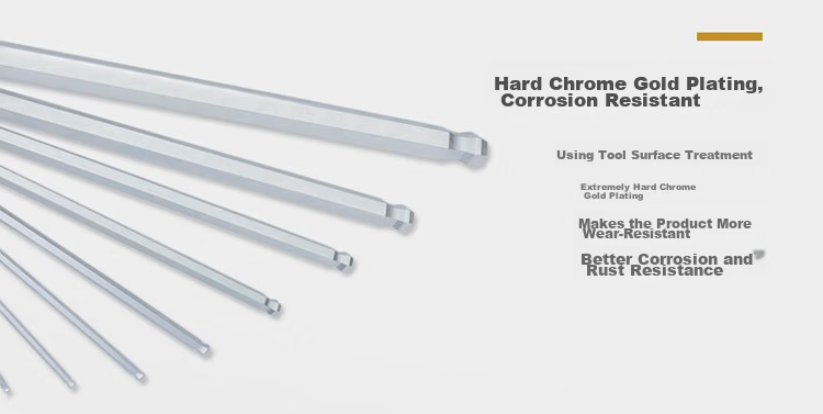 EIGHT Imported Bailey Hex Key Wrench Set Short Tail Extended Ball Head Hex Screwdriver 9-Piece Set TTS-9 3