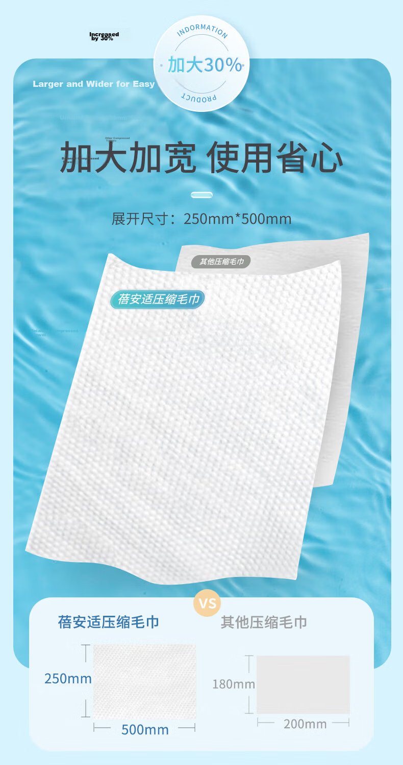 Beianshi Disposable Thickened Large Pearl Pattern Bath Towels Portable Travel Cotton Soft Towels 10 Packs 9