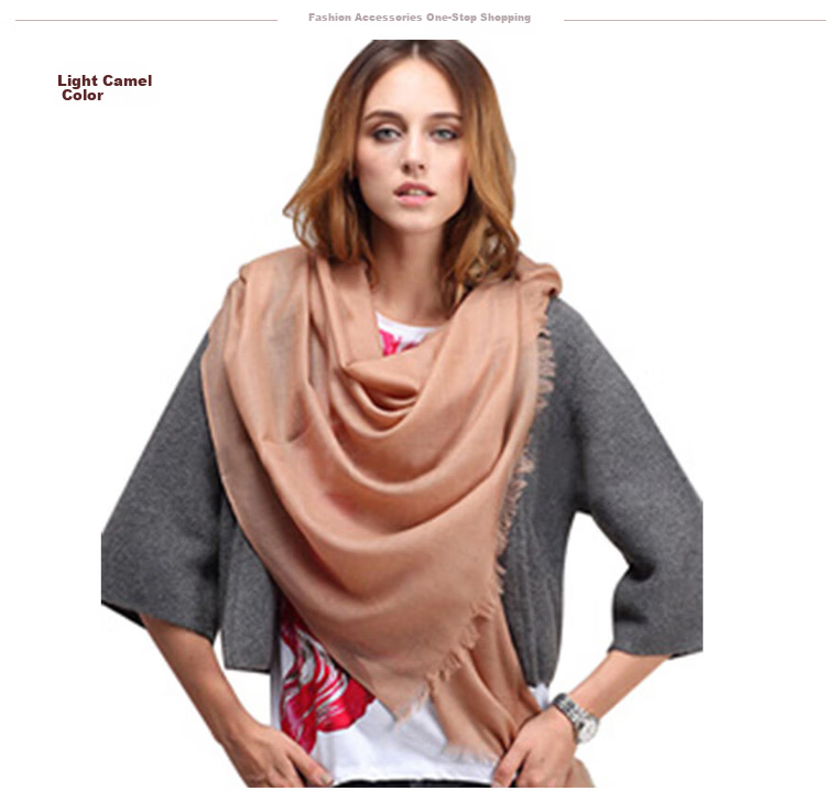 GLO-STORY Silk Wool Spring Summer Decorative Scarf Thin Mother's Day Gift Silk Scarf Women's Gift Box Success Design 5