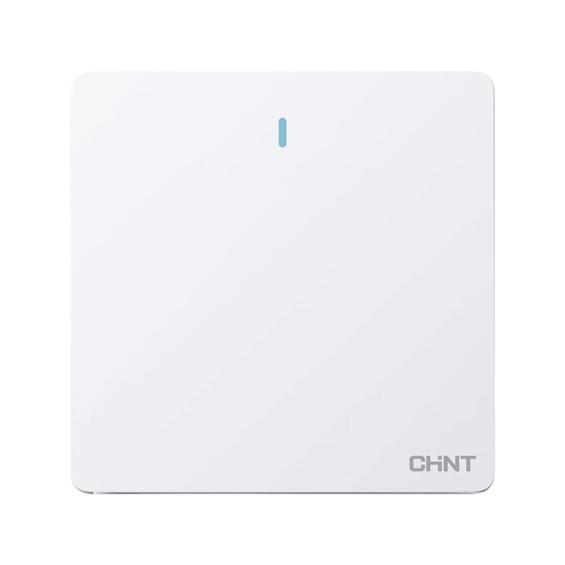 CHNT Switch Socket, Single-Pole Double-Throw Switch, 86-Type Concealed Socket Panel, 6C Cream White