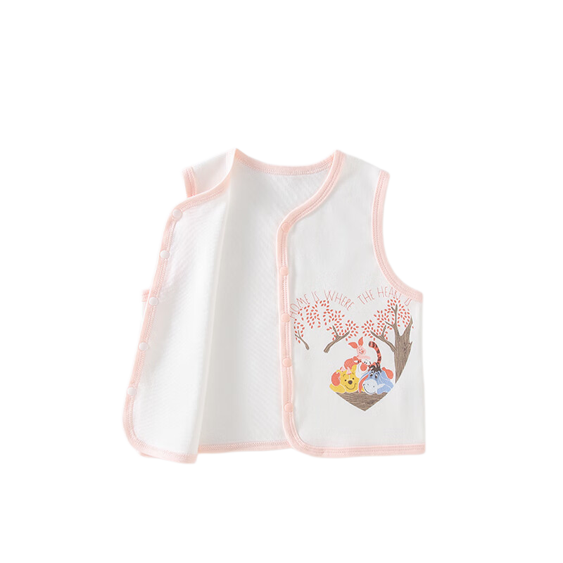 Disney 2-Piece Baby Vest Set Newborn Autumn Winter Cotton Sleeveless Shirt for Boys and Girls 59cm