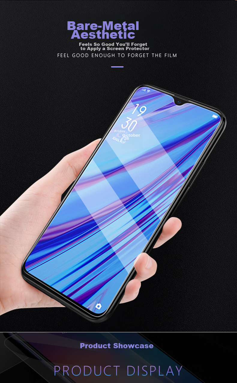 Smorss [2-Pack] Screen Protector for OPPO Reno9/Pro, Soft Film for Reno9pro+, Non-Tempered Hydrogel Film, Curved Screen Full Coverage, HD Clear Anti-Drop Fingerprint Protective Film 9