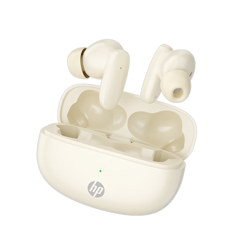 HP 2026 Latest Bluetooth Wireless Sports In-Ear Earphones Long Battery Life Comfortable for Extended Wear Music Gaming Running Tea Color