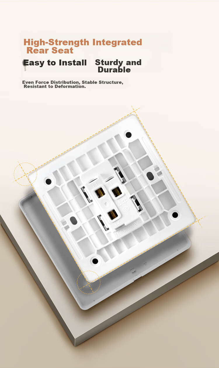 BULL Switch Socket G12 Skin-feel Matte Cream Style 10A Angled Five-hole Socket Panel G12Z223AS Milky White 19