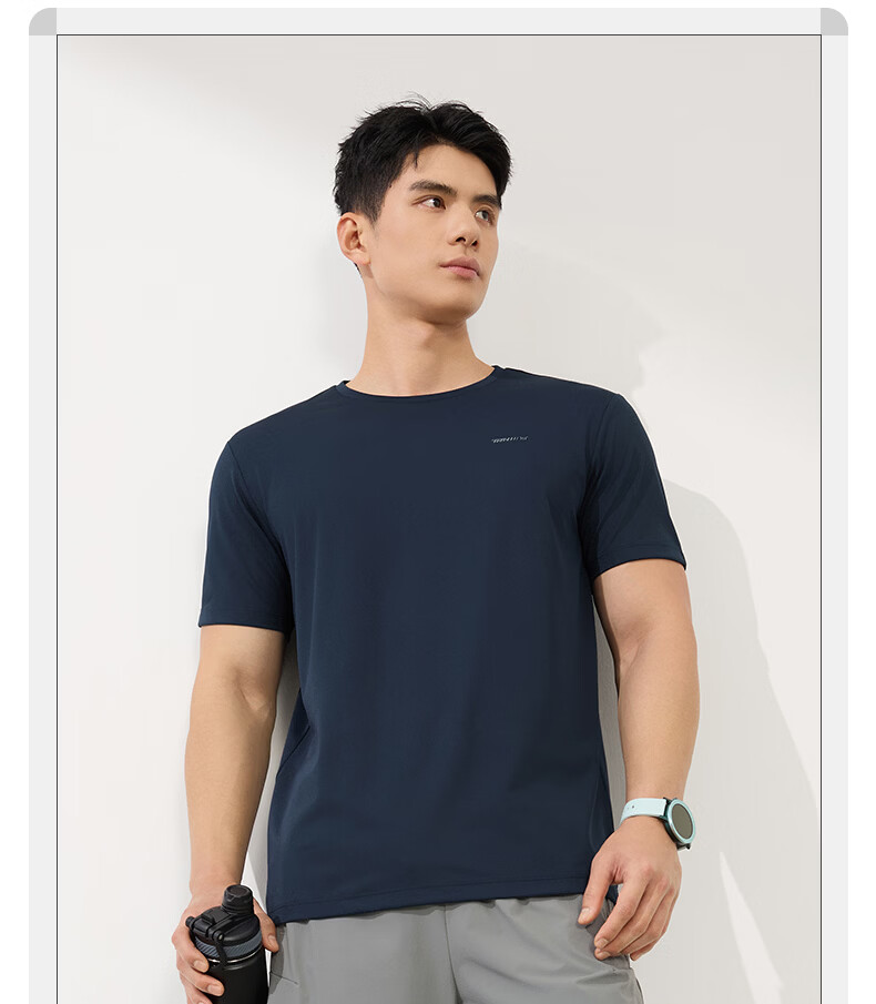 361° Men's Short-Sleeve T-Shirt, Summer Quick-Dry Sports Running Loose-Fit Fitness Casual Men's Tee Clothing 652524113H-2 49