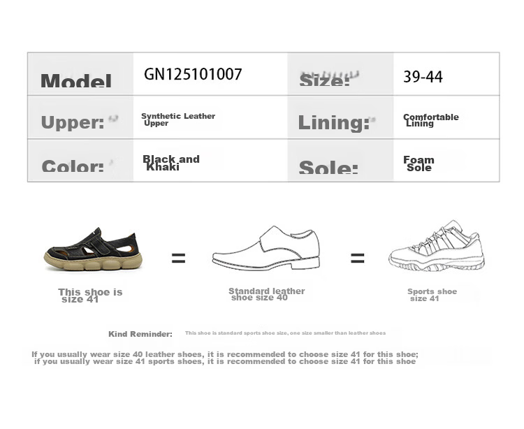 Bull Family Men's Sandals 2026 New Summer Breathable Hollow Out Beach Shoes Soft Leather Soft Sole Slippers for Men 6