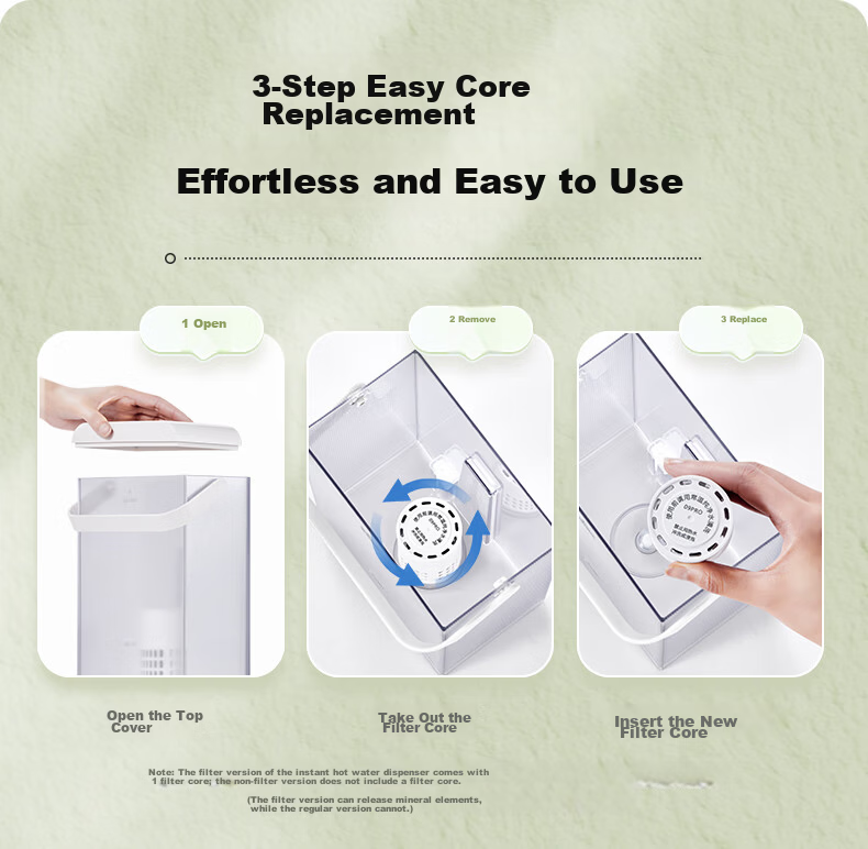 SUPOR Instant Hot Water Dispenser, 1S Rapid Heating Home Countertop Small All-In No Installation Required, Desktop Direct Drinking Machine, Mineralized Purified Drinking Machine for Milk And Electric Kettle, SW-JR30T06 8