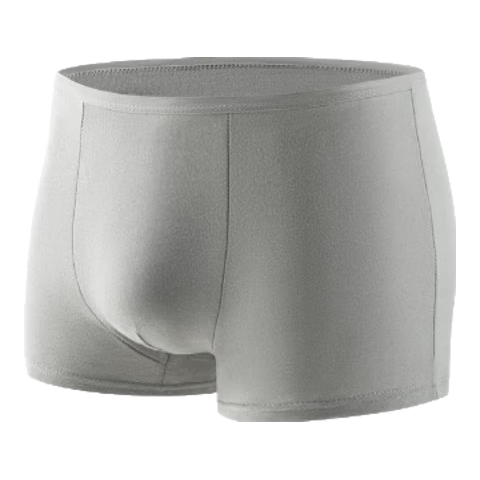 Beianshi Disposable Men's Underwear Sterile Pure Cotton Travel Portable Wash-Free Boxer Shorts Double Crotch 4-Pack Gray XL