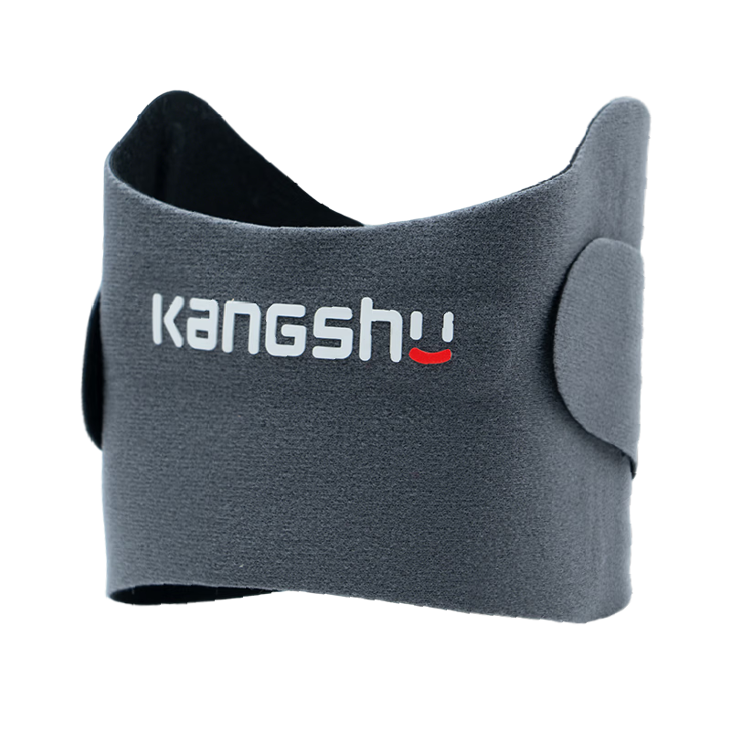 Kangshu Sports Patella Strap Running Professional Tennis Badminton Knee Brace Reinforced Breathable Gray Size S