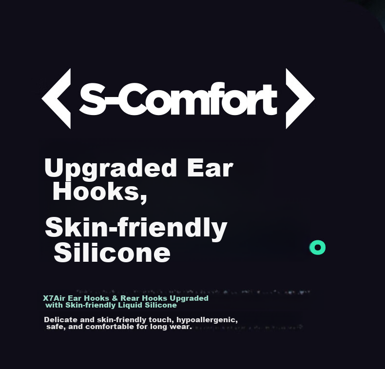 SHEYIN X7air True Bone Conduction Running and Swimming Sports Earphones Long-distance Marathon Fitness Ultra-long Battery Life IPX8 Waterproof Sweatproof Open Design 2026 New Black 16GB 12