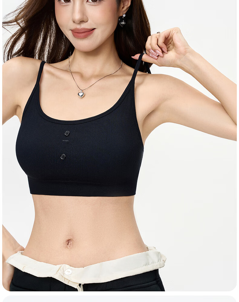 Free Style Modal Camisole Tank Top for Women with Padded Bra, Spring Summer, Beautiful Back, Inner Layer, Outerwear, No Bra Needed 5