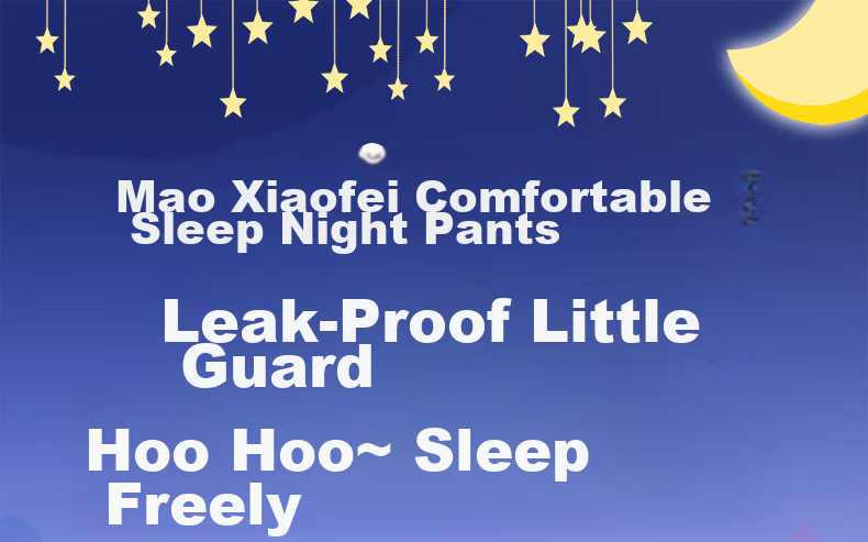 Eun Jee Girls' Comfort Underwear L-XL Size 12pcs Cat Xiaofei Lala Ultra-Thin Menstrual Night Use Sanitary Pads Cute Sleep Pants 1