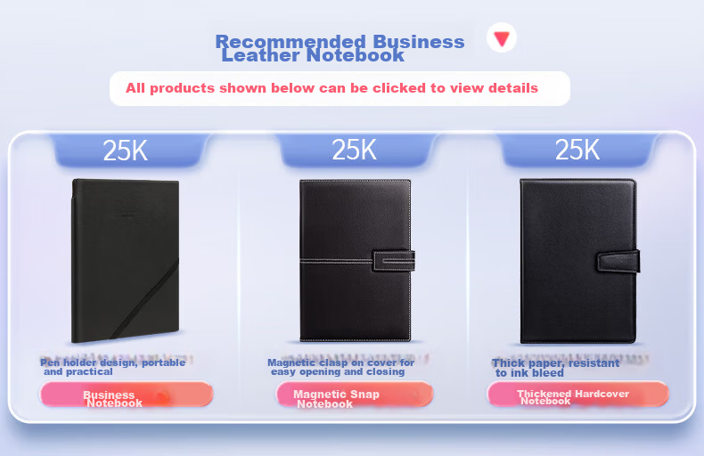 Deli 16K 120-Sheet Business Magnetic Closure Leather Notebook Black 3302 1