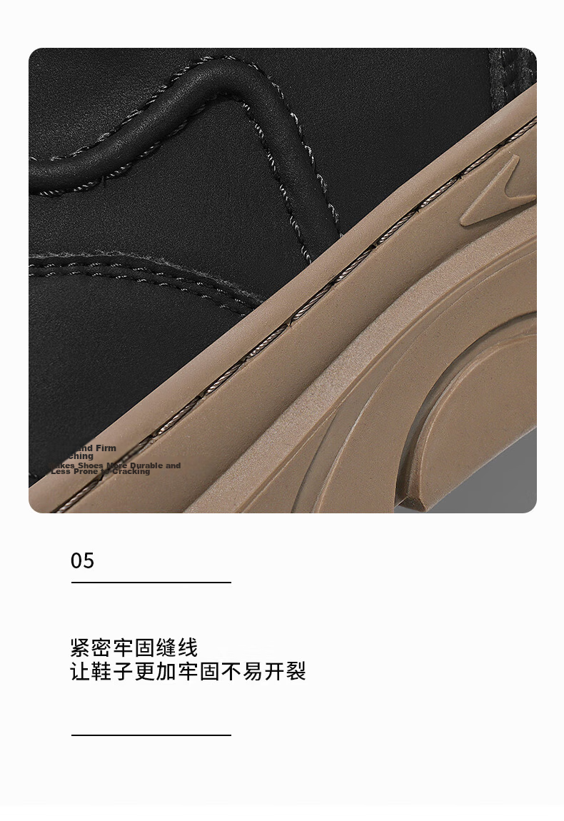 Bull Family Martin Boots Men Autumn Winter New High-top Durable Work Boots Thick Sole Height Increasing Yellow Boots Men's Versatile Biker Shoes 9