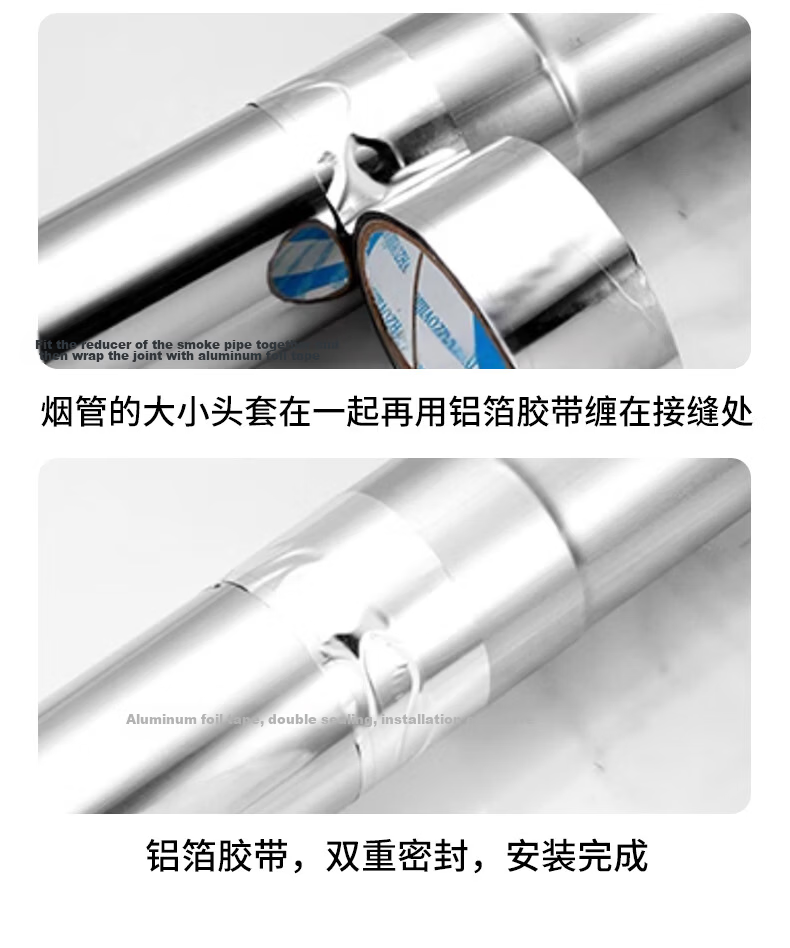 PURPAVWINNER Thickened Stainless Steel Gas Water Heater Exhaust Pipe Universal Chimney High Temperature Resistant Flue Elbow 11