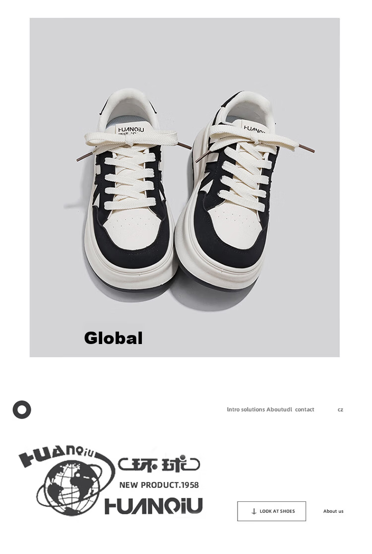 Global Hot Sale 2026 Spring INS Trendy White Sneakers for Women Versatile Student Campus Style Fashion Thick Sole Height Increasing Casual Skate Shoes 12