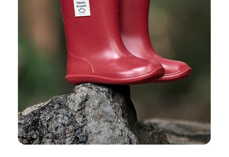 Nido Bear Kids Rain Boots Baby Non-Slip Waterproof Shoes Boys Girls School Shoes YX2518 Size 17 44