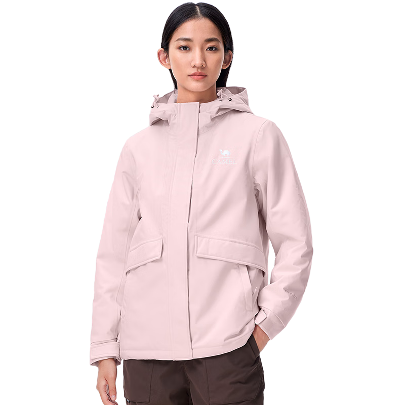 CAMEL Padded Jacket for Men And Women, Hard Shell Coat, Windproof And Waterproof, Tibet Cotton Padded Outerwear, Mountaineering Clothing A24CF04677