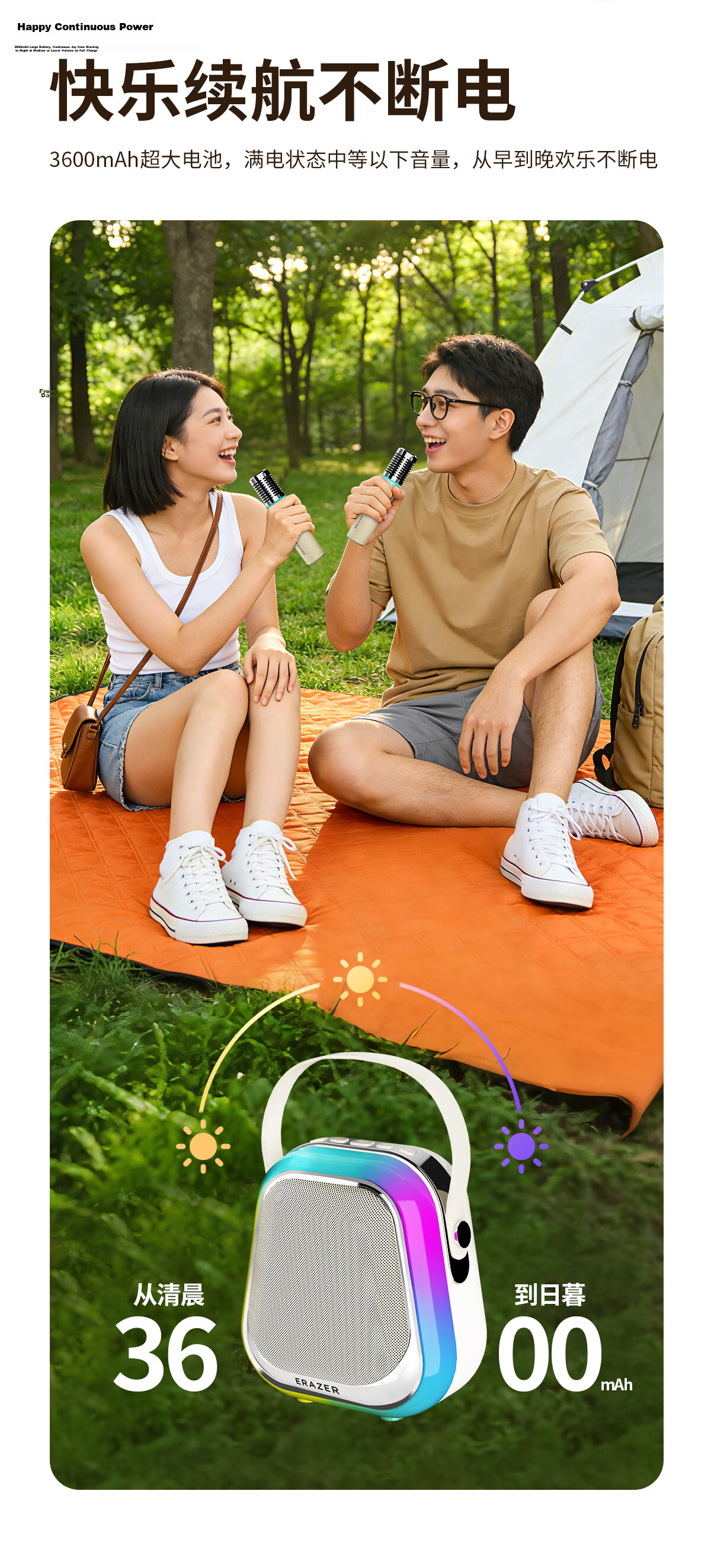Lenovo Invests in Brand Yinengzhe Wireless Flowing Sand Light Speaker, TWS Connected Dual-Channel Atmosphere Lamp, Magnetic DIY Speaker, Anniversary Gift, B09 Star Sand Yellow 8