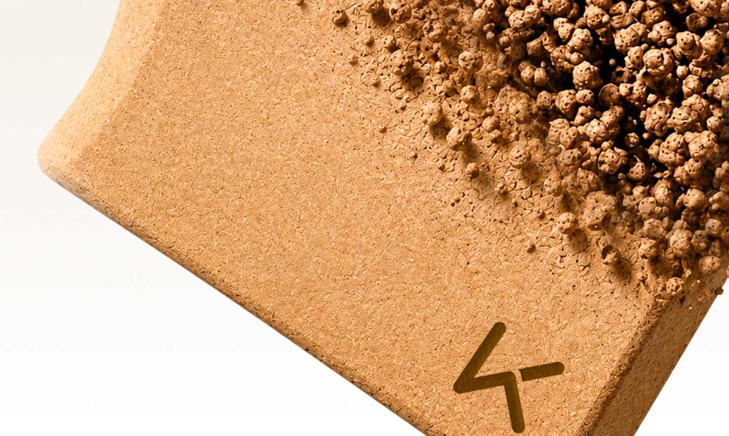 Keep Forest Breath Natural Cork Yoga Block, High-Density Non-Slip Dance Fitness Brick, Auxiliary Tool, Single Pack 11
