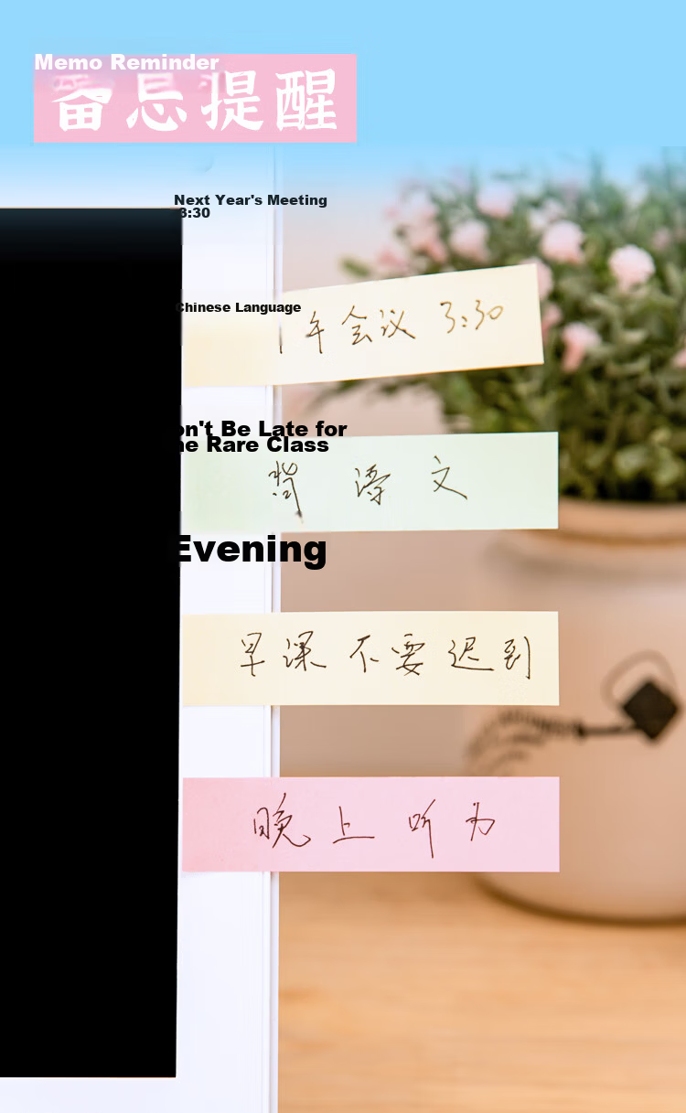 NVV 200 Sheets 5-Color Fluorescent Film Index Labels, Colorful Sticky Notes, Bookmarks, Memo Pads, Classification Markers, Page Dividers, Memo Pads BL-03 Pull-Out Box Packaging 9