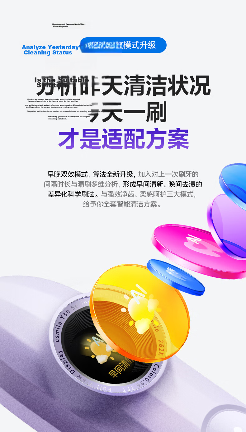 Usmile Smart Electric Toothbrush with AI Intelligent New Power Large Oscillation Range Y30S Cheese Yellow Couple Gift for Boyfriend Girlfriend Parents Birthday Practical Present 1