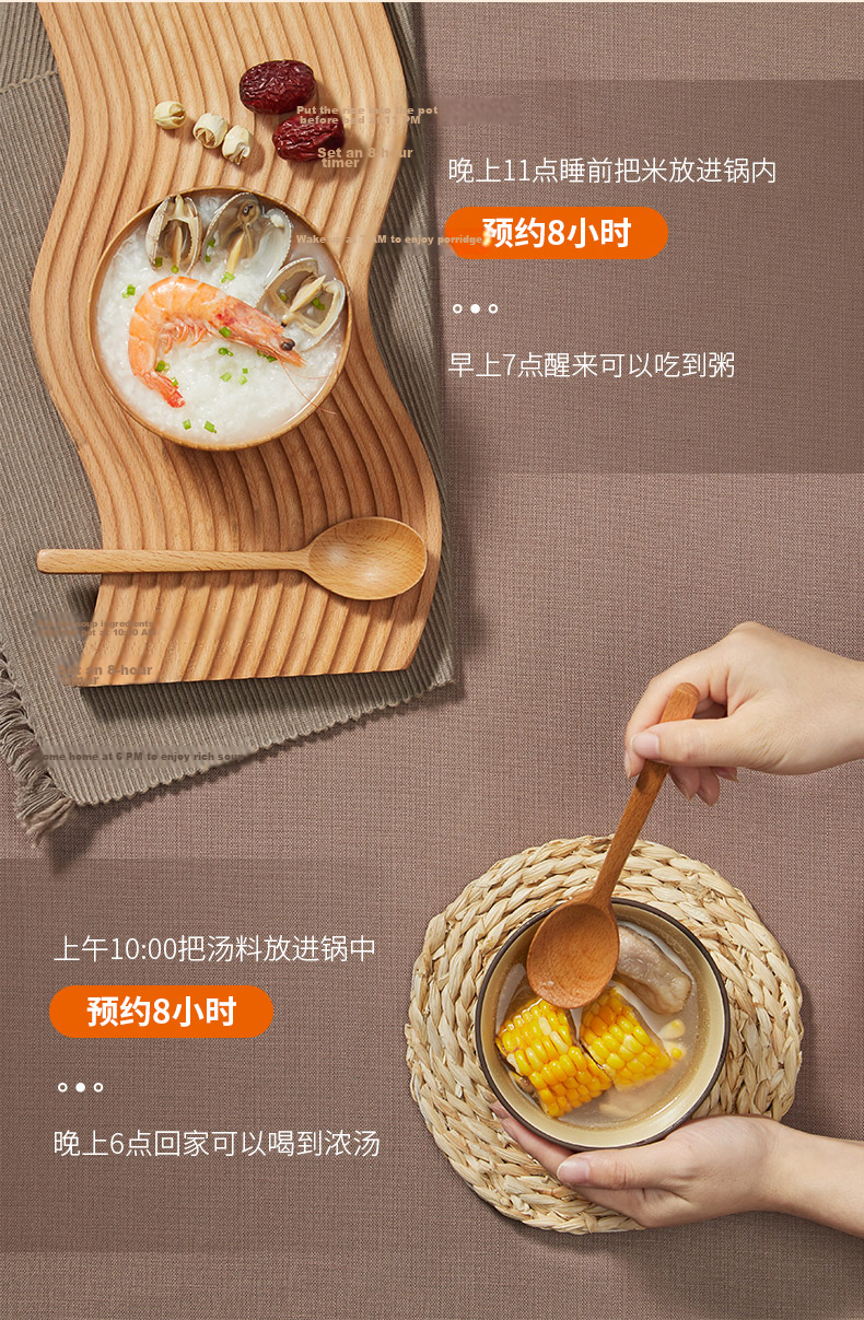 Joyoung Quick-Stew Electric Stew Pot, Electric Clay Pot Stew Cup, Purple Clay Pot, Bird's Nest Stew Cup for Porridge, Direct Stewing Large Capacity Multifunctional Pot with Reservation And Keep-Warm Function GD630 20