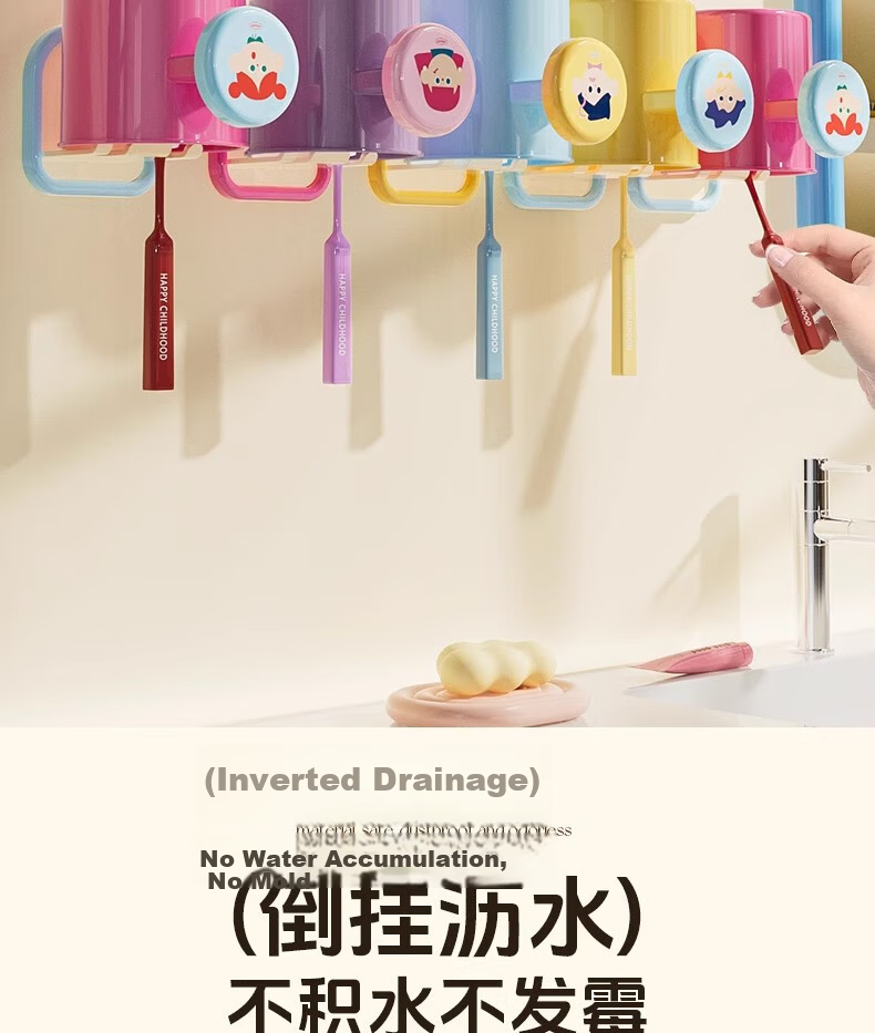 Fanyejia Magnetic Toothpaste Dispenser, Wall-Mounted Face Wash And Toothpaste Squeezer for Home Use, Student Dormitory Toothpaste Storage Rack 6