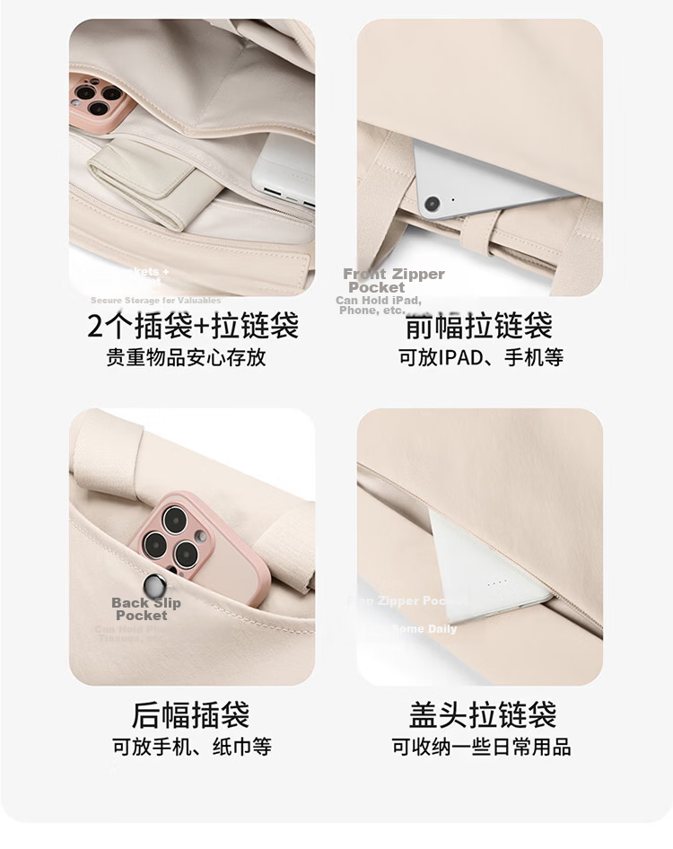 GOLF Casual Women's Backpack 14/16 Inch Laptop Bag Lightweight Shoulder Tote Travel Dual-Use School Bag 18