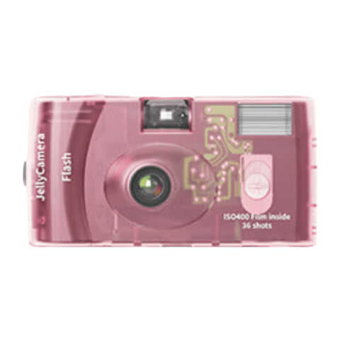 FUJIFILM Jelly Camera, Film Camera C400 Film Camera Jelly Camera, Can Take 36 Photos, Raspberry Pink
