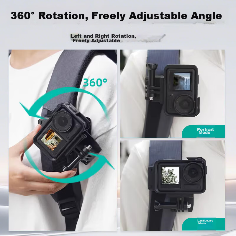 Smorss Sports Camera Suction Mount Adapter for Action6 Car Suction Mount DJI Action4 5Pro Car Mount Bracket Shooting Stand Ace Pro2/X5 Suction Mount Aluminum Alloy 3
