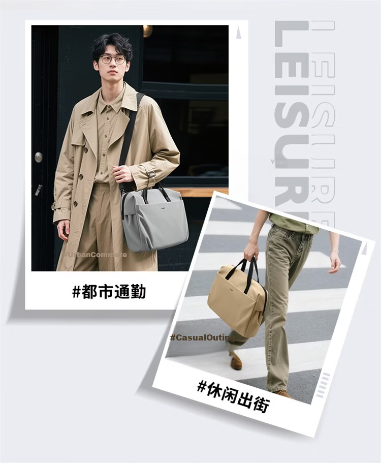 GOLF Business Briefcase Men's Large Capacity 15.6/16 Inch Laptop Bag Lightweight Casual Office Bag 7