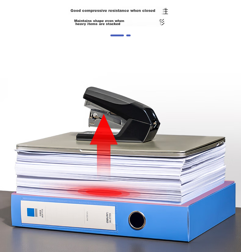 Deli 10-Pack 55mm Thickened File Box Document Storage Box Office Finance File Receipt Exam Paper Organizer 27706 Blue 5