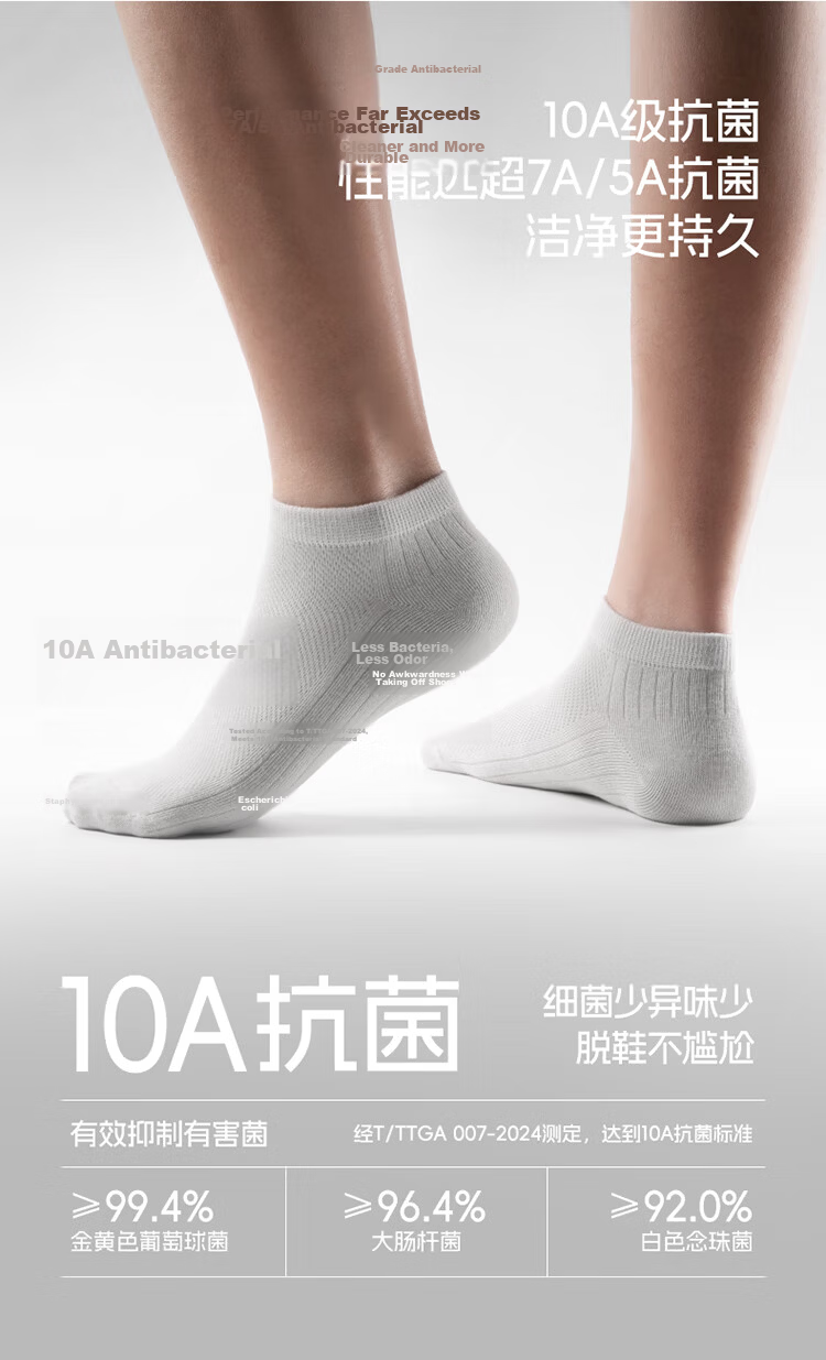 BANANA TRIP Disposable Men's Short Crew Socks Four Seasons Daily Cotton Socks [10A Antibacterial] Vacuum Compressed Individual Pack Black 3