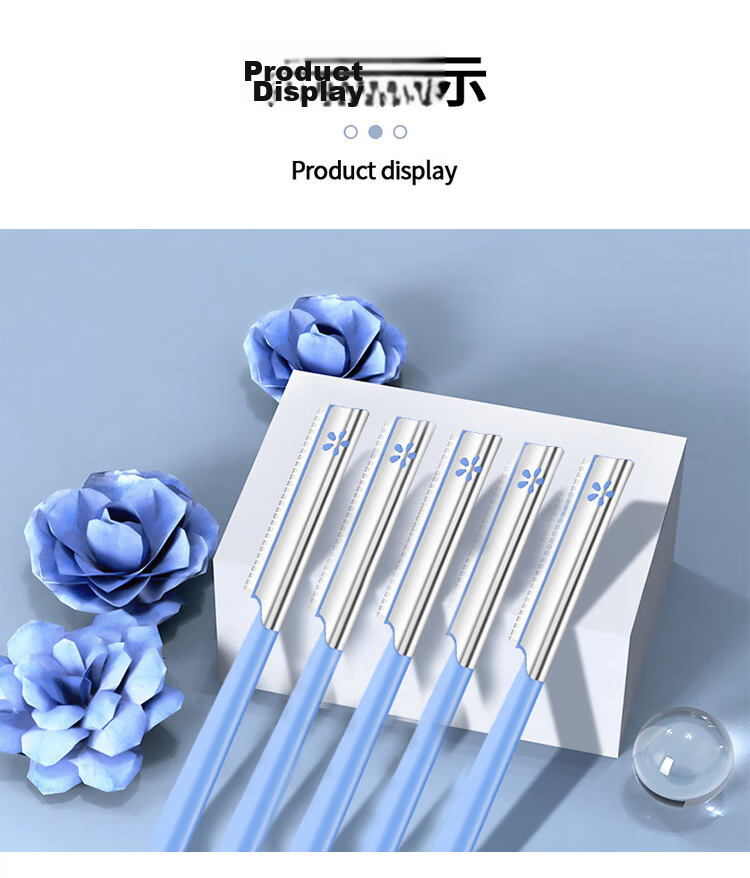 KAI Japan Imported Eyebrow Razor for Men and Women (5 Blades) Skin-Friendly Beginner-Friendly Blades 5