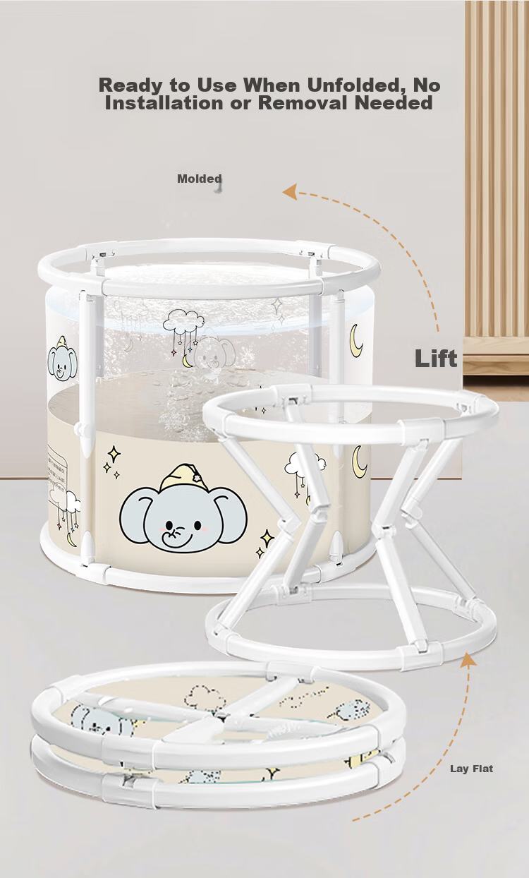 Dr. Ma Baby Swimming Tub Foldable Bath Tub Household Newborn Infant Bathing Tub Toddler Pool 9