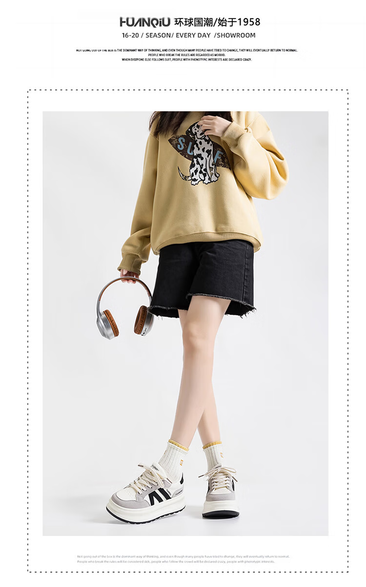Global Hot Sale 2026 Spring INS Trendy White Sneakers for Women Versatile Student Campus Style Fashion Thick Sole Height Increasing Casual Skate Shoes 2