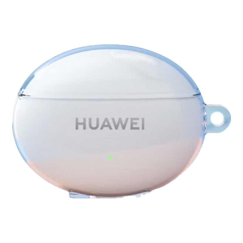 Pisen Protective Case for Huawei FreeBuds 5i Bluetooth Earphones, Clear Transparent, Washable, Wireless Charging Compatible, Shockproof, Dustproof Soft Cover